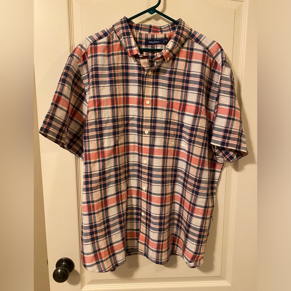 EUC Nautica Men’s Short Sleeve Dress Shirt Size XXL